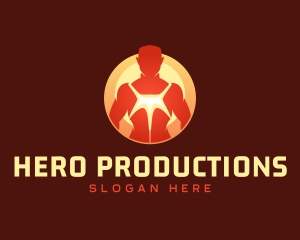 Fitness Hero Charater logo