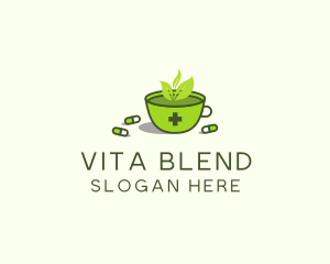 Herbal Medicine Tea logo design