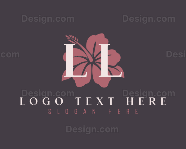 Hibiscus Flower Beauty Logo