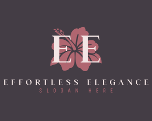 Hibiscus Flower Beauty logo design