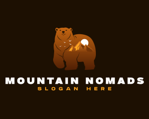 Outdoor Mountain Bear logo design