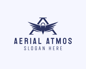 Eagle Aviation Letter A logo design