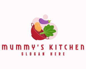 Vegetable Kitchen Cook logo design