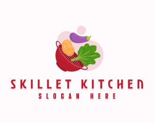 Vegetable Kitchen Cook logo design