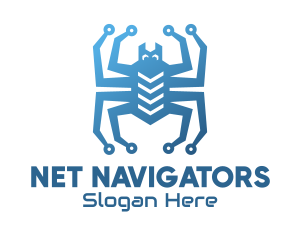 Blue Digital Web Spider logo
