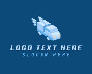 3D Truck Transportation logo