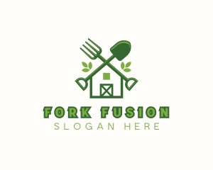 Fork Shovel House logo design