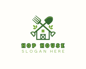 Fork Shovel House logo design