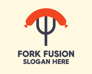 Sausage Fork Diner  logo design