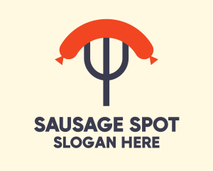 Sausage Fork Diner  logo design