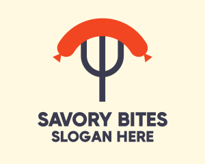 Sausage Fork Diner  logo design