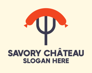 Sausage Fork Diner  logo design