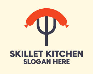 Sausage Fork Diner  logo design