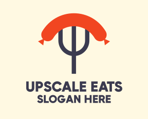 Sausage Fork Diner  logo design