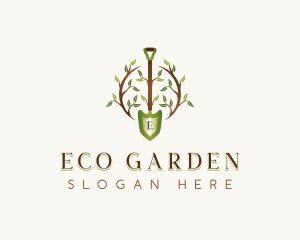 Plant Shovel Landscaping logo design