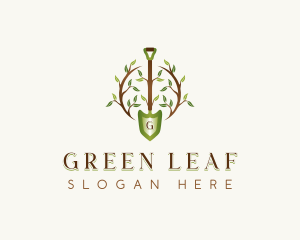 Plant Shovel Landscaping logo design