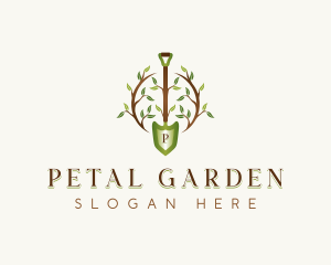 Plant Shovel Landscaping logo design