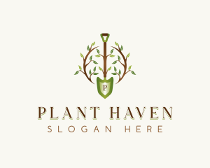 Plant Shovel Landscaping logo design