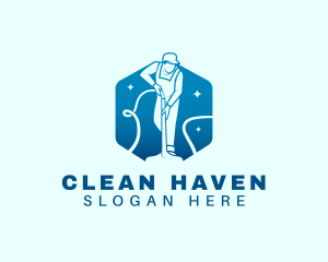 Cleaning Janitorial Sanitation logo design