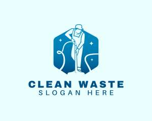 Cleaning Janitorial Sanitation logo design