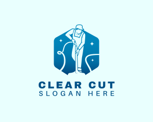 Cleaning Janitorial Sanitation logo design