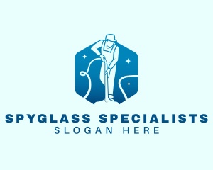 Cleaning Janitorial Sanitation logo design