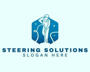 Cleaning Janitorial Sanitation logo design