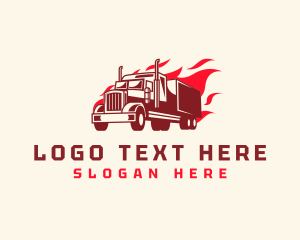 Flaming Truck Transport logo