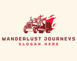Flaming Truck Transport logo