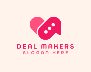 Pink Dating Chat Application Logo