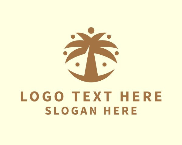 Brown Leaf logo example 1