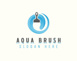 Paint Brush Painting logo design