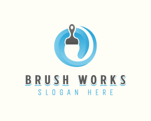 Paint Brush Painting logo