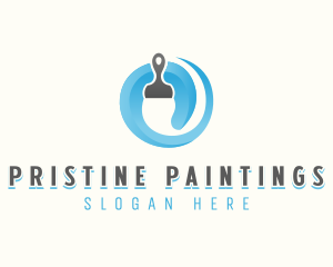 Paint Brush Painting logo design