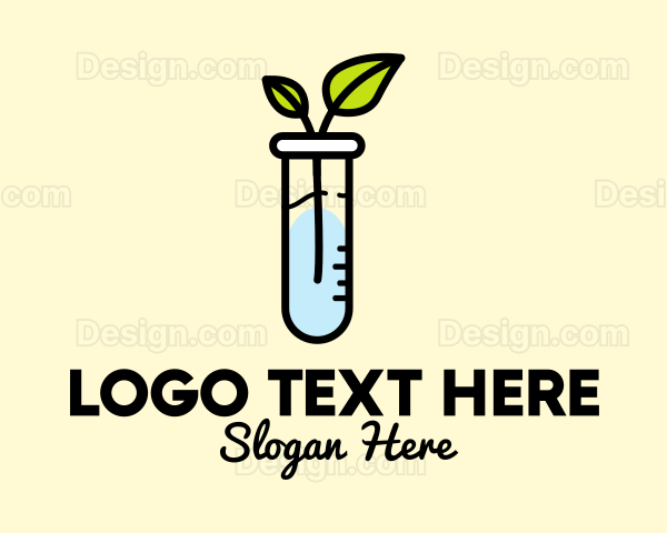 Experimental Test Tube Plant Logo