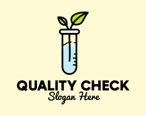 Experimental Test Tube Plant logo design