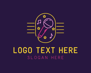 Music Note Microphone logo