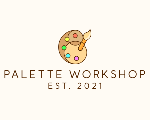 Artist Palette Brush logo