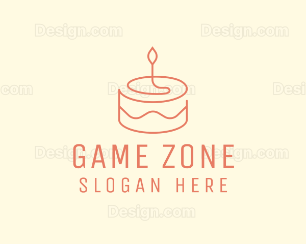 Birthday Cake Dessert Logo