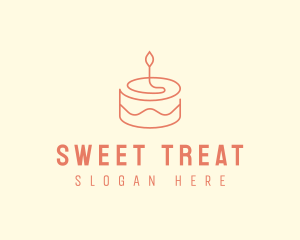 Birthday Cake Dessert logo design