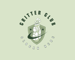 Golf Shield Caddie logo design