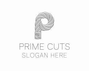 Metal Rope Letter P logo design