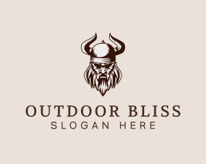 Viking Beard Man Logo