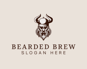 Viking Beard Man logo design