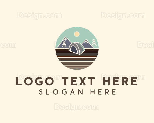 Camping Tent Field Logo