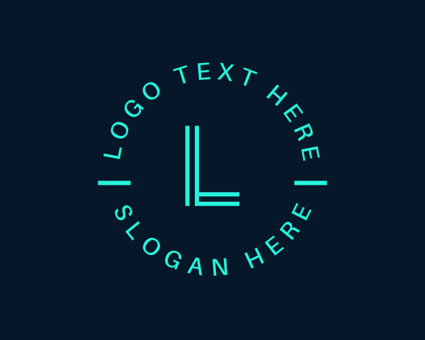 Neon logo example 1