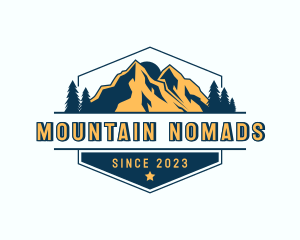 Nature Mountain Peak logo design