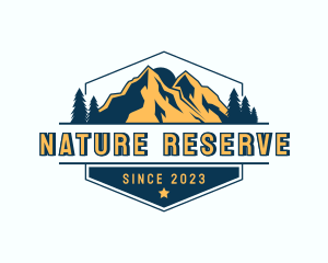 Nature Mountain Peak logo design