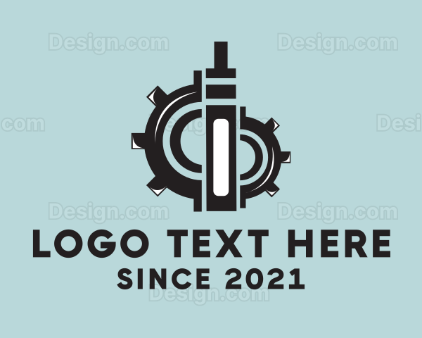 Vape Electronic Cigarette Gear Logo