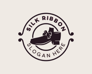 Ribbon Boots Shoes logo design